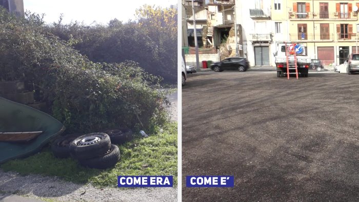 da discarica a parcheggio riqualificata area di via tedesco a ridosso del parco