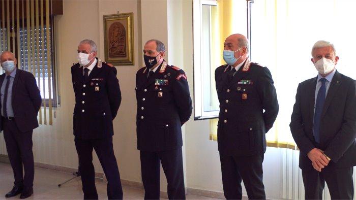 carabinieri vanno in pensione quattro luogotenenti ed un brigadiere