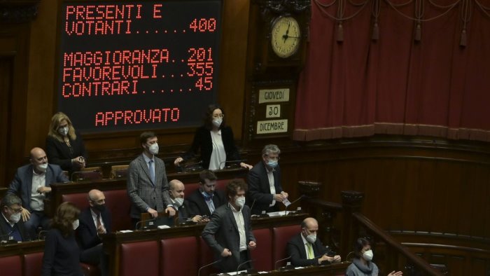 dalla camera via libera definitivo la manovra e legge