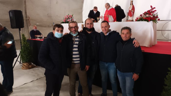 santa barbara patrona dei minatori festa nel cantiere di porta ovest