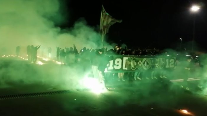 us avellino 110 anni l omaggio della curva sud al partenio lombardi video