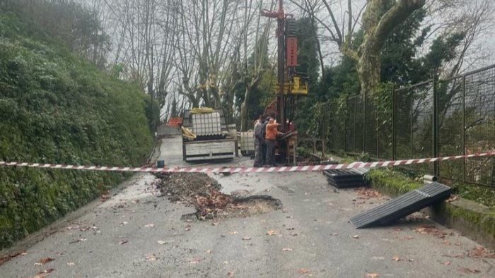 frana rotolo a cava de tirreni al via i sondaggi geologici