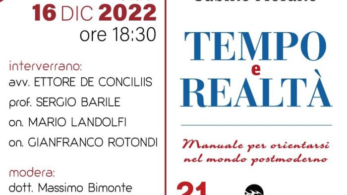 tempo e realta si presenta il libro di morano con rotondi e landolfi