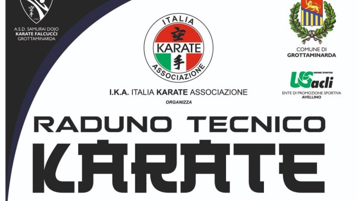 karate raduno tecnico nella palestra comunale di grottaminarda