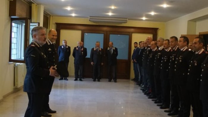 il generale jannece a benevento in visita al comando provinciale dell arma