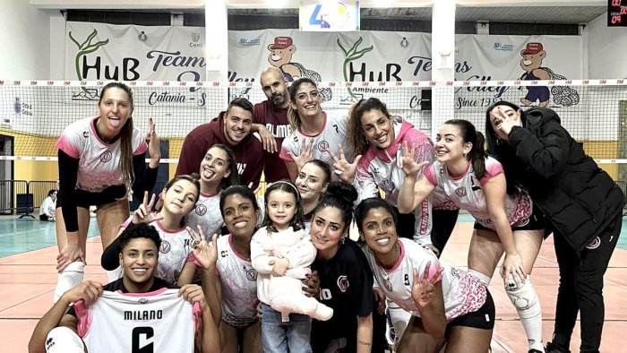 volley b1 l olimpia san salvatore fa bottino pieno a catania