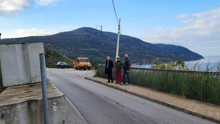 al via ad agropoli i lavori di messa in sicurezza costone roccioso ex sp 184