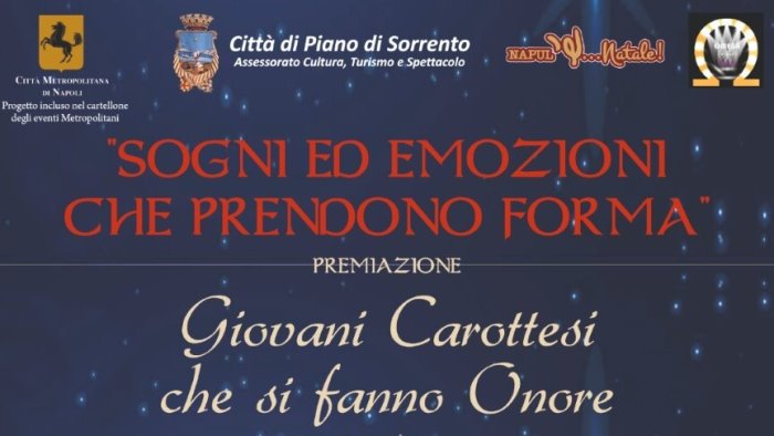 piano di sorrento premi ai giovani carottesi che si fanno onore