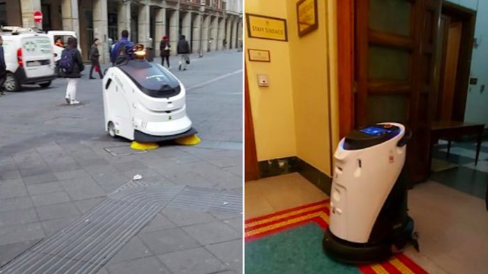 arrivano a salerno due nuovi robot spazzatrici per pulire la citta