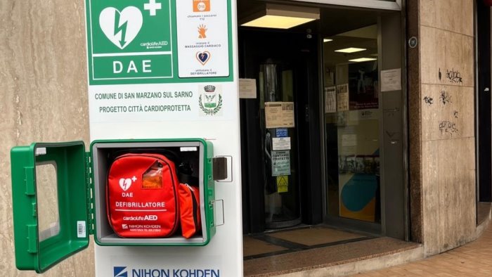 san marzano sul sarno tre nuovi defibrillatori installati in citta