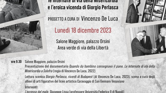 giornata della memoria a solofra in ricordo delle internate e perlasca