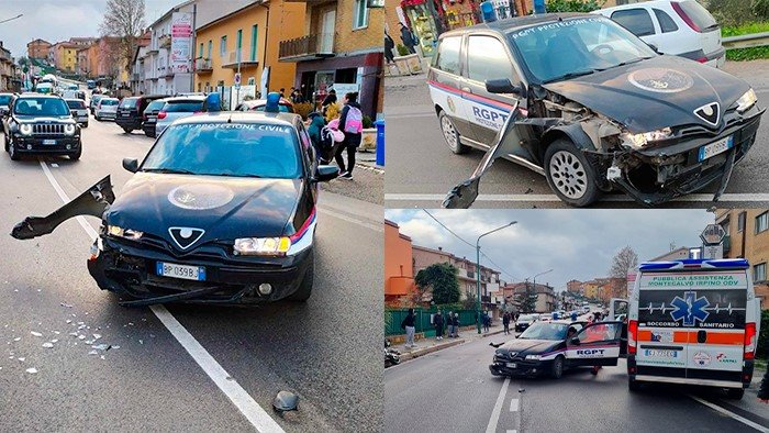 ariano scontro tra moto e auto con dializzato nel rione martiri un ferito