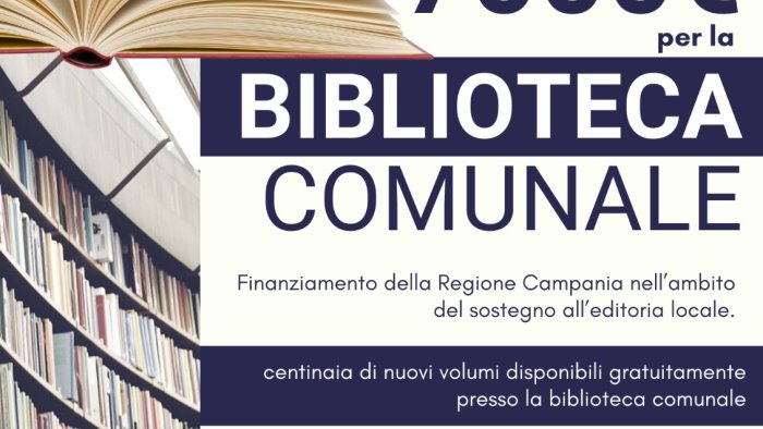 monteforte irpino 7 000 euro dalla regione per l acquisto di nuovi libri