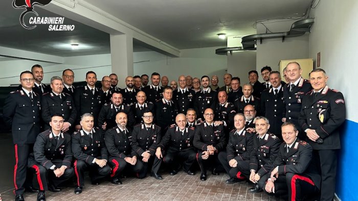 il generale la gala in visita ai carabinieri della provincia sud di salerno