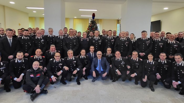 il comandante legione carabinieri campania la gala in visita ad avellino