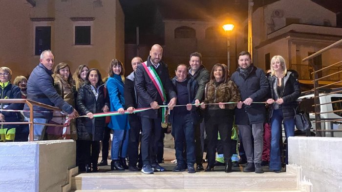 montecorvino pugliano inaugurato il belvedere santa lucia