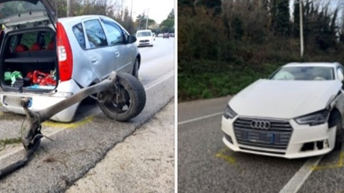 pauroso incidente lungo la statale 90 ad ariano due feriti in ospedale