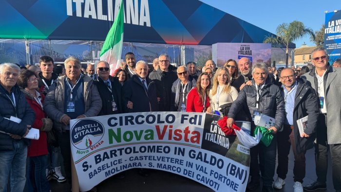 atreju 2024 folta la delegazione sannita che ha preso parte all evento