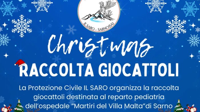 raccolta giocattoli destinati al reparto pediatrico del villa malta di sarno