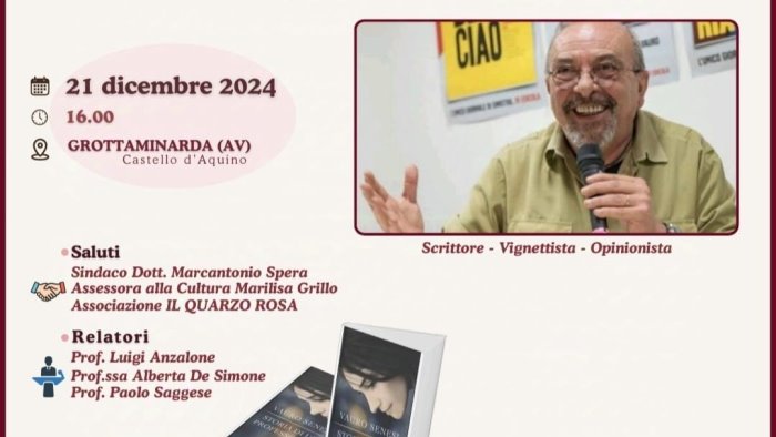 grottaminarda vauro senesi presenta il suo libro storia di una professoressa