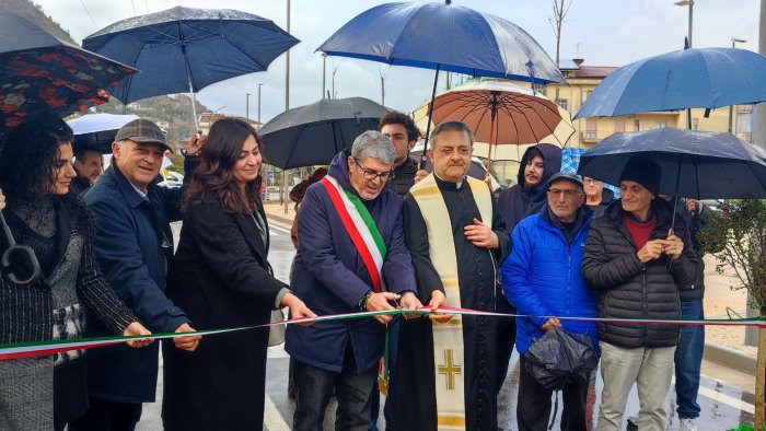 cava de tirreni inaugurata la nuova strada di pregiato