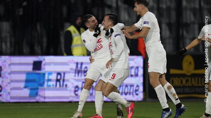 manconi contento per il gol ma soprattutto per la squadra