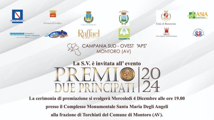 premio due principati ecco l elenco dei conferimenti 2024