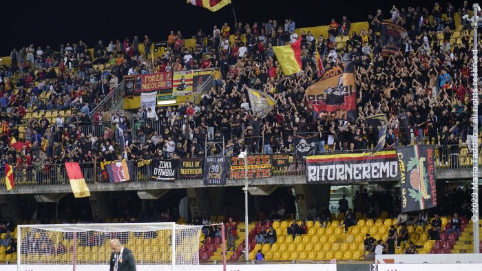 benevento catania da oggi alle 15 via alla prevendita