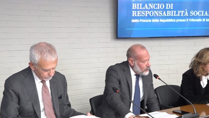 giustizia procura salerno bene bilancio responsabilita sociale