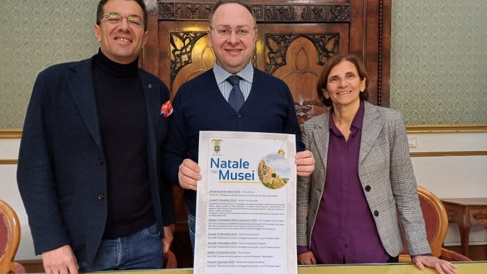 a palazzo sant agostino presentato il programma di natale nei musei