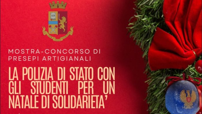 avellino la polizia con gli studenti per un natale di solidarieta