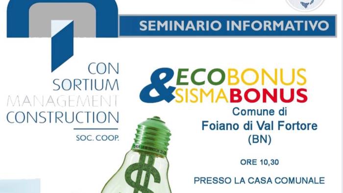 ecobonus e sismabonus il convegno a foiano di val fortore