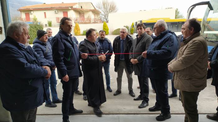 inaugurato ad airola un nuovo deposito bus