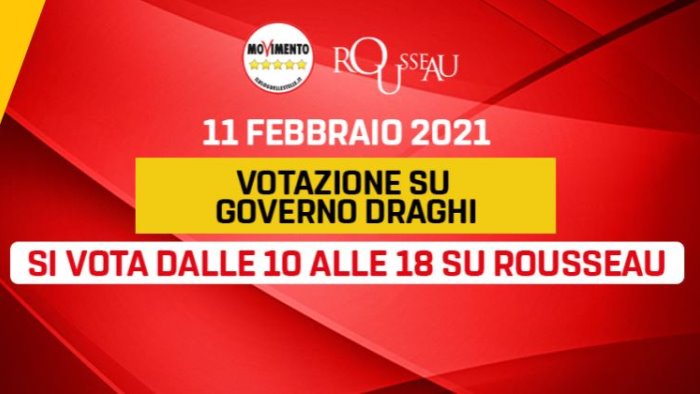 m5s domani il voto sul sostegno al governo draghi