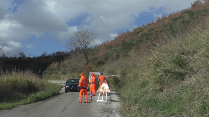 frane sulla viabilita provinciale ecco i lavori in corso