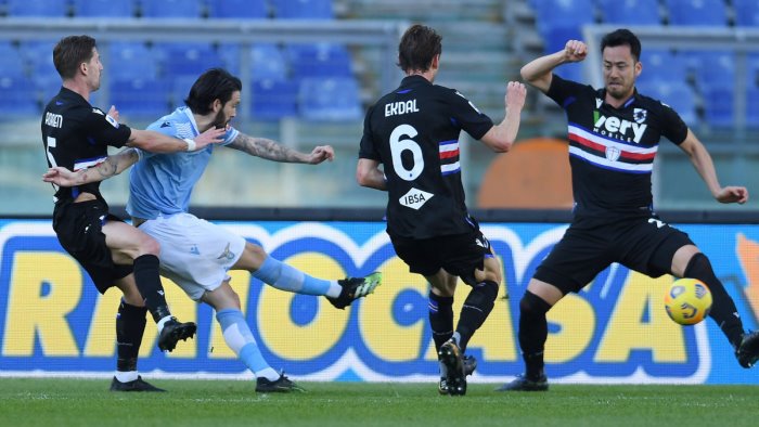 lazio sampdoria 1 0 decide il gol di luis alberto