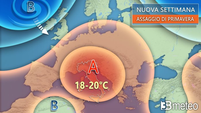 scoppia la primavera con un super e potente anticiclone