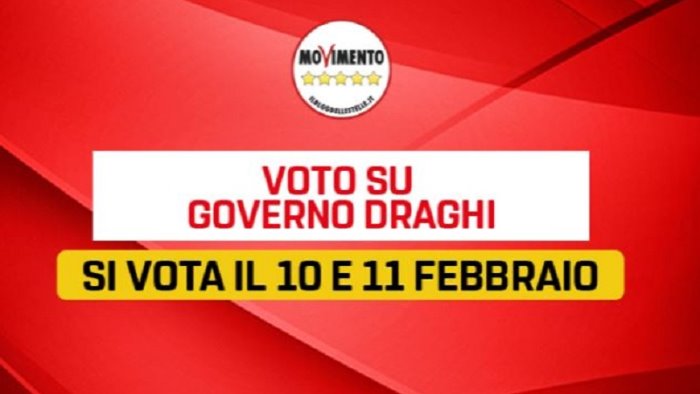 m5s voto su rousseau per decidere se sostenere draghi