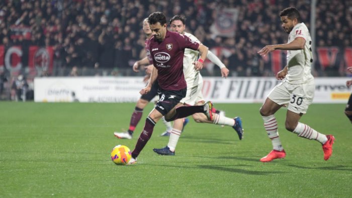 salernitana milan 2 2 messias siamo delusi ora bisogna ripartire