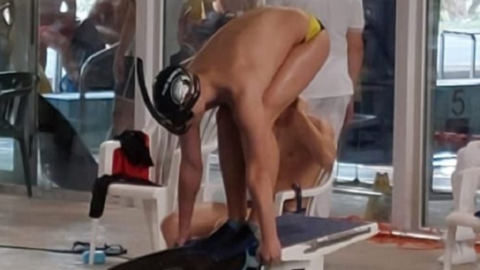 nuoto pinnato tre titoli nazionali per erasmo carbone dell asd sparta