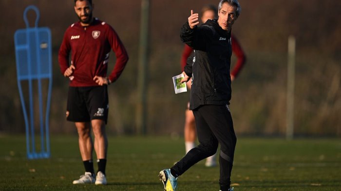 foto salernitana primo allenamento in granata per paulo sousa