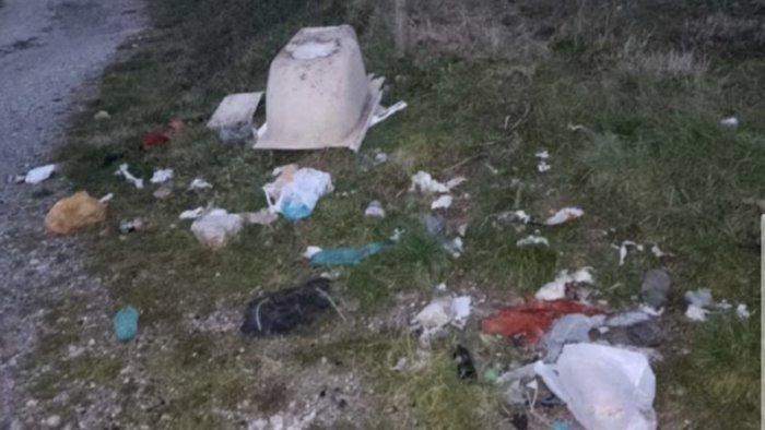 rifiuti abbandonati in strada a padula la segnalazione della gai