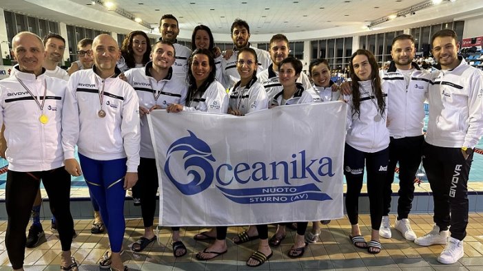 oceanika nuoto sturno ben 38 medaglie ai campionati italiani invernali master