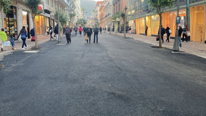 lavori al corso si ri parte il piano del comune di salerno