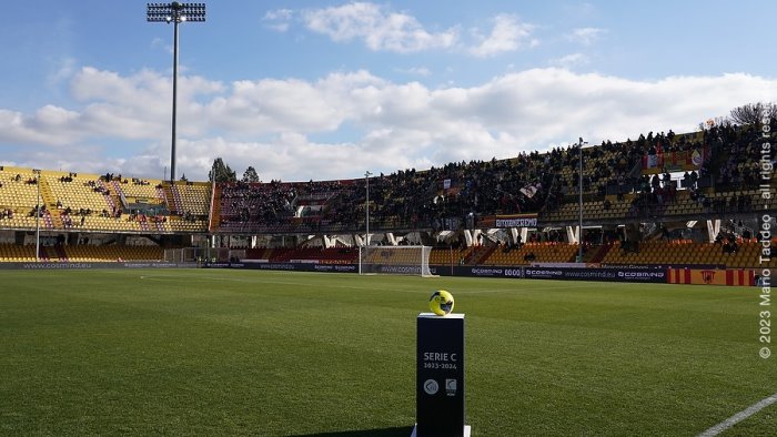 serie c il benevento scivola al quarto posto