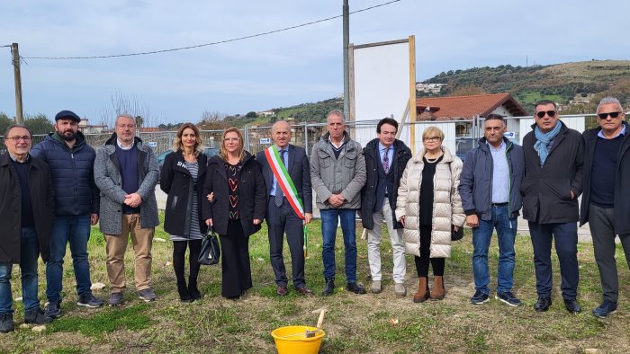 agropoli stamattina la posa della prima pietra per il nuovo asilo nido