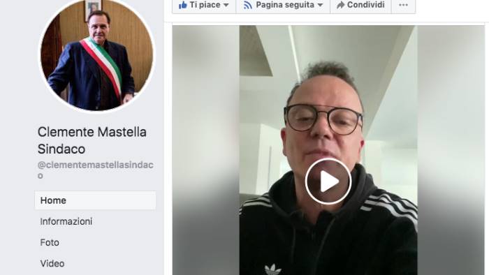 gigi d alessio agli amici di benevento restate a casa video