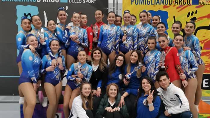 ginnastica aerobica due titoli per benevento