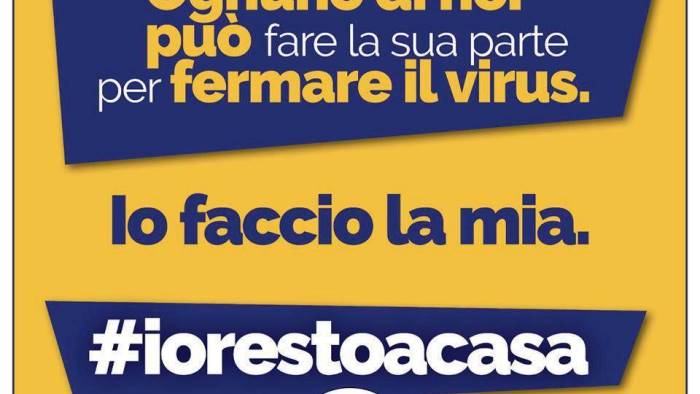 il pd di benevento lancia la campagna io resto a casa