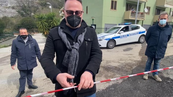 pellezzano inaugurato il nuovo parcheggio di cologna